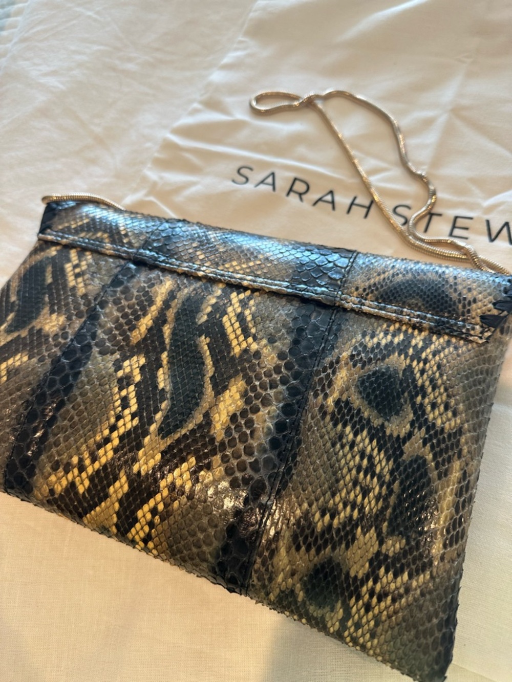 Sarah Stewart Envelope Clutch - Forest Python - Picture 3 of 10